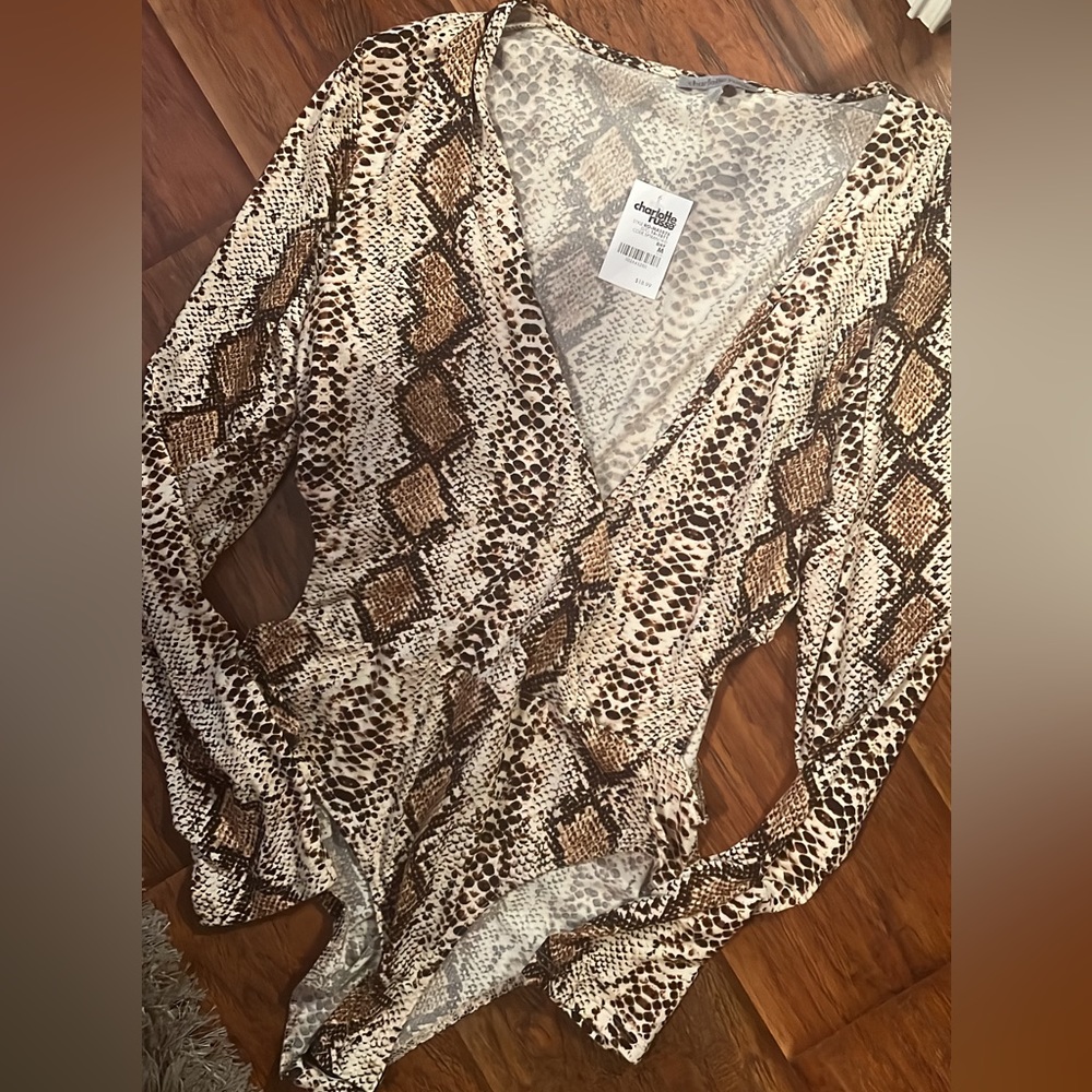 Snakeskin bodysuit